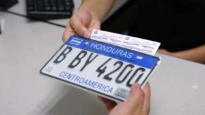 placas vehiculares a Honduras