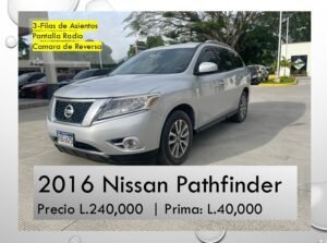 2016 Nissan Pathfinder Gangas de carros Honduras