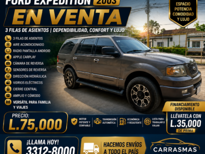🚘 FORD EXPEDITION 2003 ⚙️ Automático 🤑 Precio: L.75,000